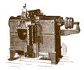 Historical traverse shaper machine